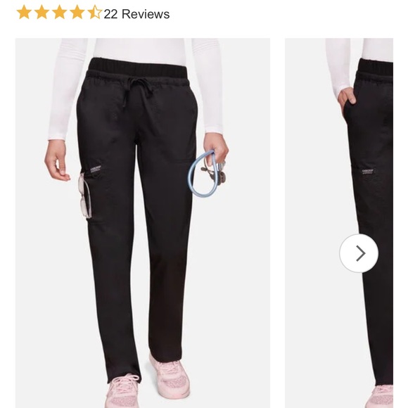 Revolution by Cherokee Workwear - Tapered Leg Drawstring Scrub Pants - Medium - Picture 8 of 8